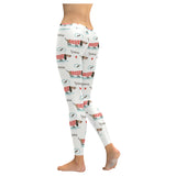 Cute dachshund bone pattern Women's Legging Fulfilled In US