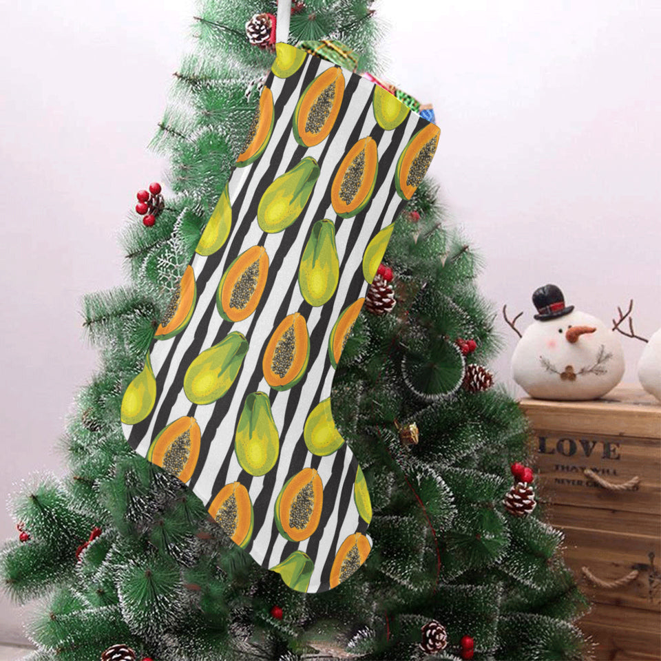 papaya design pattern Christmas Stocking