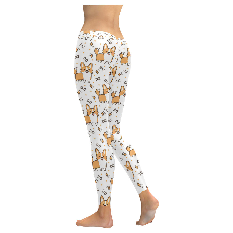 Cute corgi heart star bone pattern Women's Legging Fulfilled In US