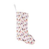 Giraffe Pattern Print Design 02 Christmas Stocking