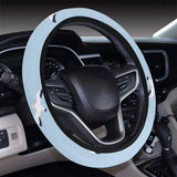 Seagull Pattern Print Design 02 Car Steering Wheel Cover