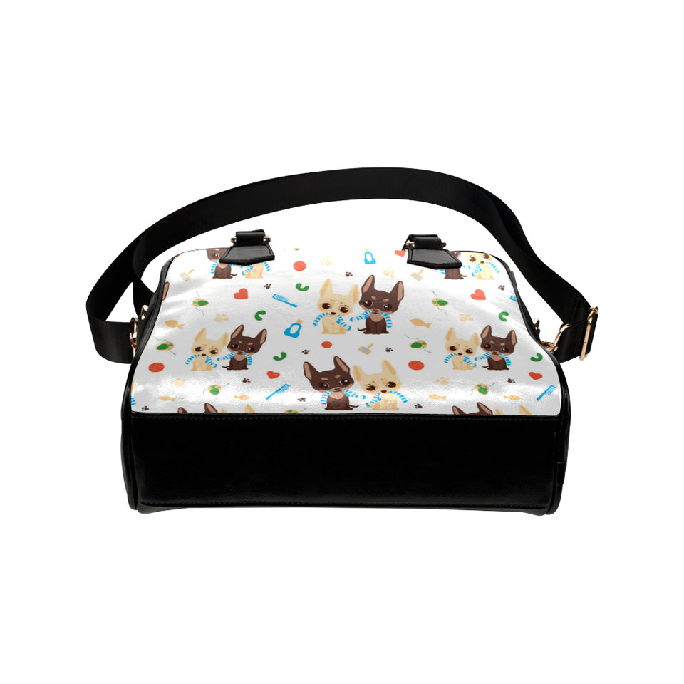 Cute Chihuahua dog pattern Shoulder Handbag