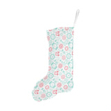 Clock time pattern blackground Christmas Stocking