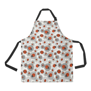 Ladybug Pattern Print Design 05 All Over Print Adjustable Apron