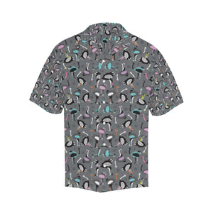 Ostrich Pattern Print Design 01 Men's All Over Print Hawaiian Shirt (Model T58)