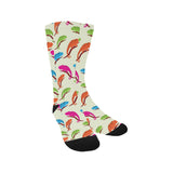 Colorful Chameleon lizard pattern Crew Socks