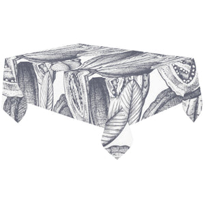 Guava tropical hand drawn pattern Tablecloth