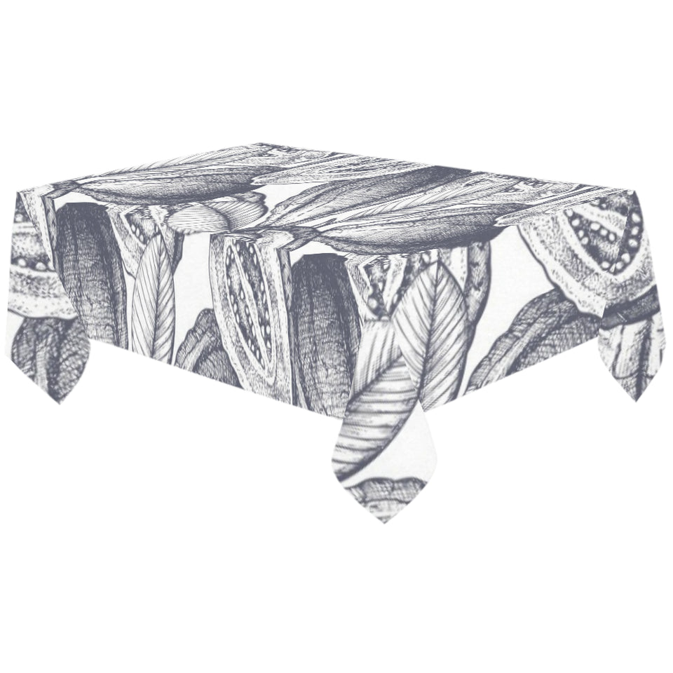 Guava tropical hand drawn pattern Tablecloth