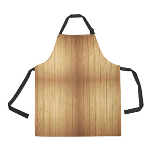 Wood Printed Pattern Print Design 05 All Over Print Adjustable Apron