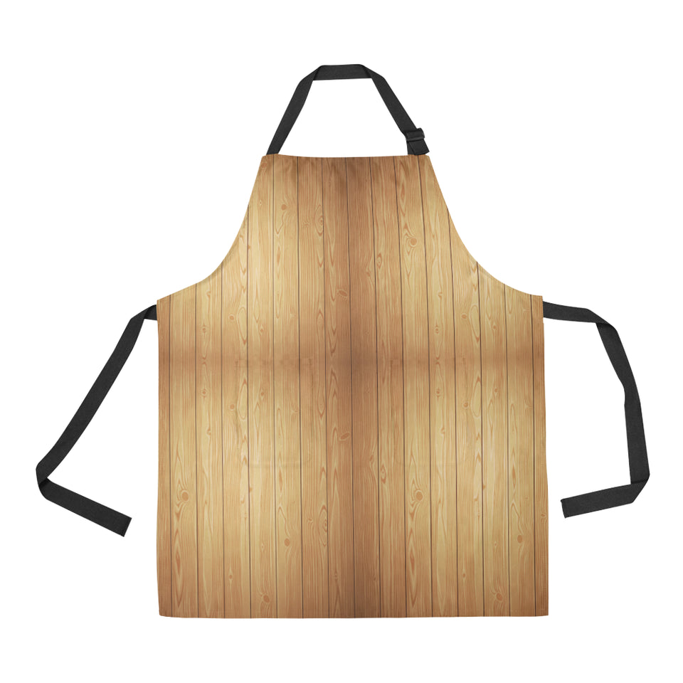 Wood Printed Pattern Print Design 05 All Over Print Adjustable Apron