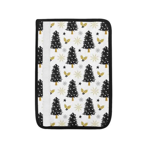 Christmas tree holly snow star pattern Car Seat Belt Cover