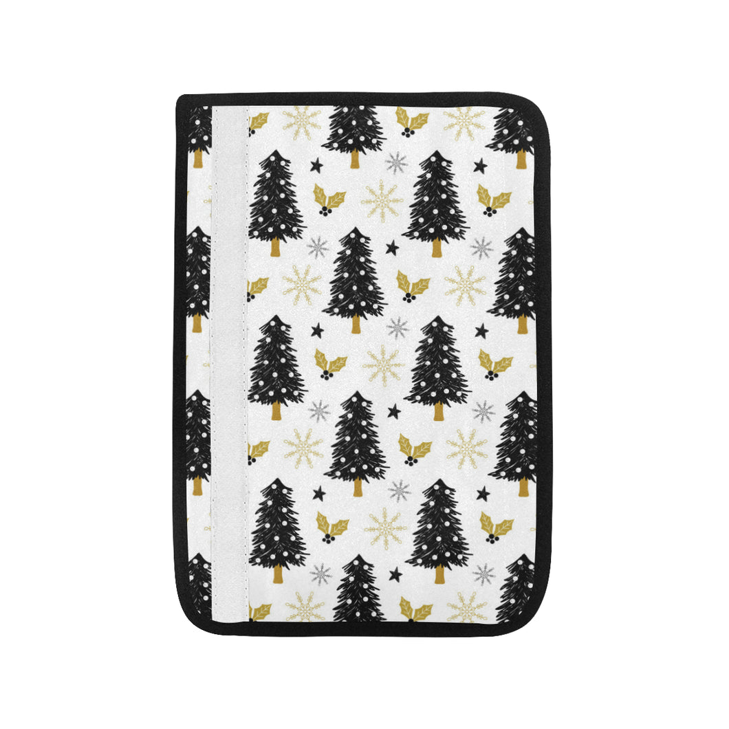 Christmas tree holly snow star pattern Car Seat Belt Cover