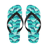 Dolphin sea pattern Unisex Flip Flops