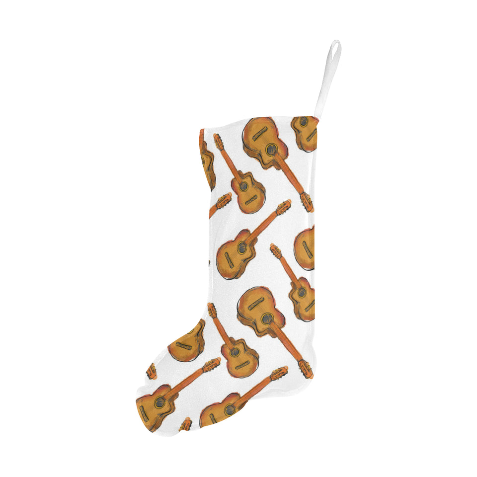 Paint Guitar Pattern Christmas Stocking