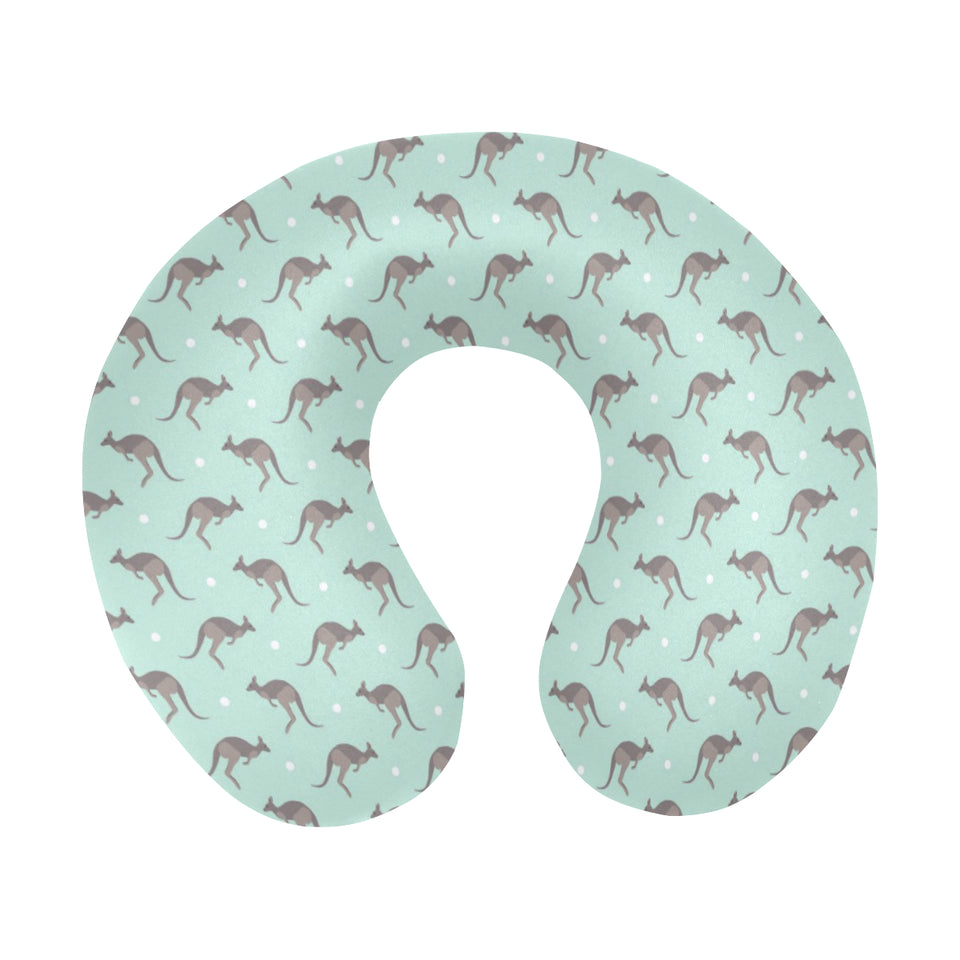 Kangaroo pattern background U-Shaped Travel Neck Pillow