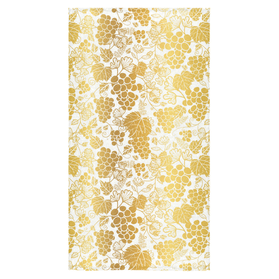 Gold grape pattern Bath Towel