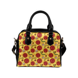 Pizza texture pattern Shoulder Handbag