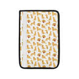 Golden Retriever Pattern Print Design 05 Car Seat Belt Cover
