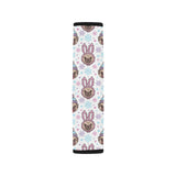 Cute pug hat rabbit costume pattern Car Seat Belt Cover