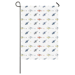 Cute helicopter star pattern House Flag Garden Flag