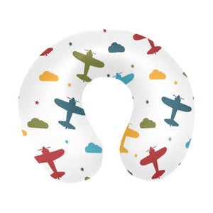Airplane star cloud colorful U-Shaped Travel Neck Pillow