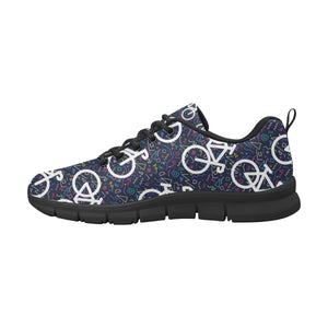 Bicycle Pattern Print Design 03 Men's Breathable Sneakers ( Model 055)