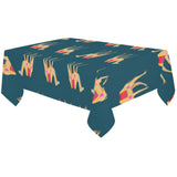 Camel pattern blue blackground Tablecloth