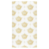 Gold Ornamental lotue waterlily symbol pattern Bath Towel