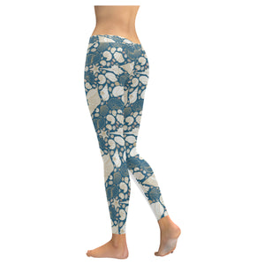 Sea turtle Polynesian Tribal design pattern Women's Legging Fulfilled In US
