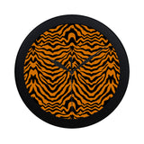 Bengal tigers skin print pattern Elegant Black Wall Clock