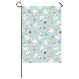 Cute snowman snowflake pattern House Flag Garden Flag