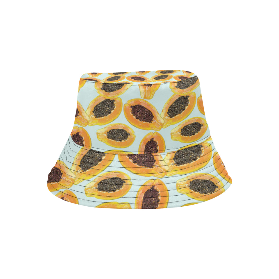 Watercolor papaya pattern Unisex Bucket Hat