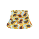 Watercolor papaya pattern Unisex Bucket Hat