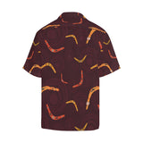 Boomerang Australian aboriginal ornament circle bl Men's All Over Print Hawaiian Shirt