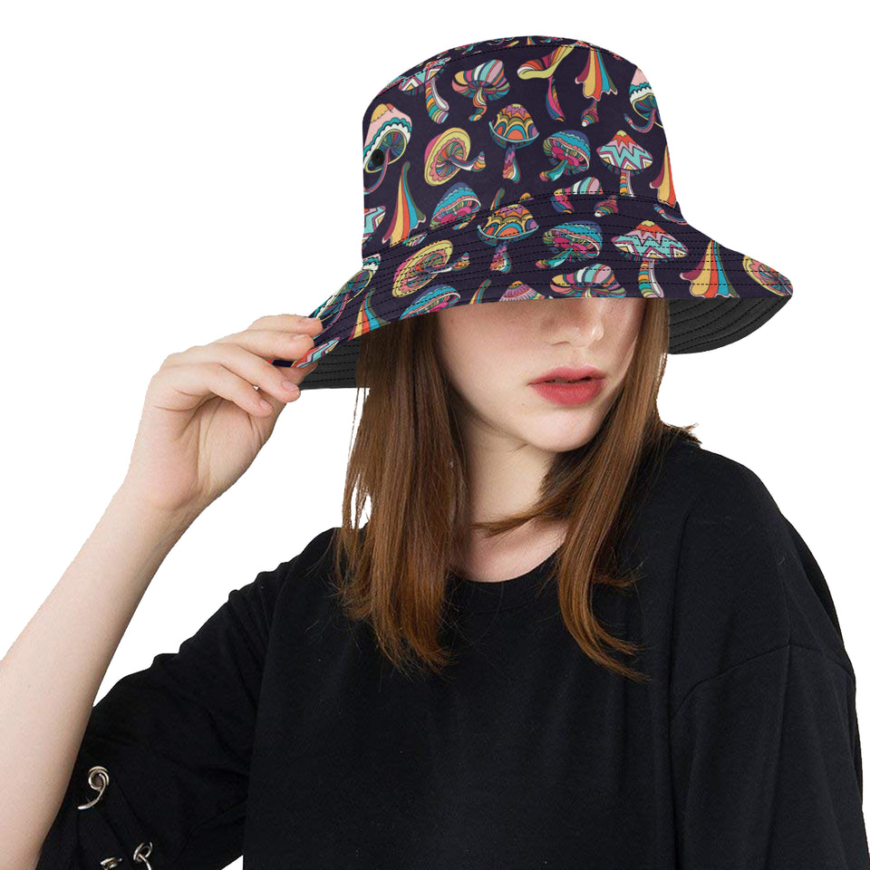 Colorful mushroom pattern Unisex Bucket Hat