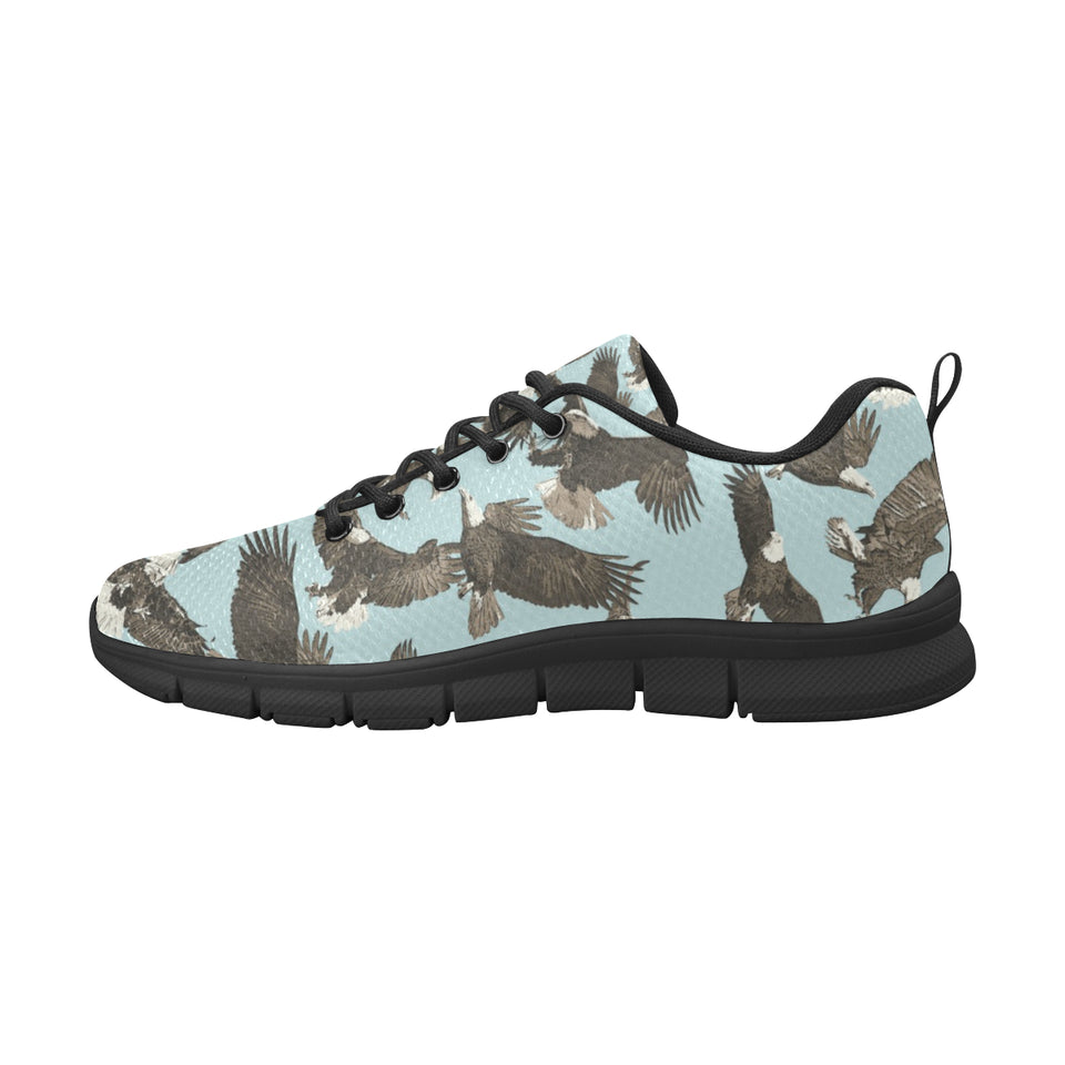 Eagle Pattern Print Design 01 Men's Breathable Sneakers ( Model 055)