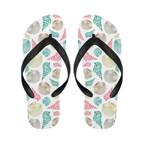 Colorful shell pattern Unisex Flip Flops