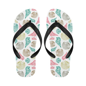 Colorful shell pattern Unisex Flip Flops