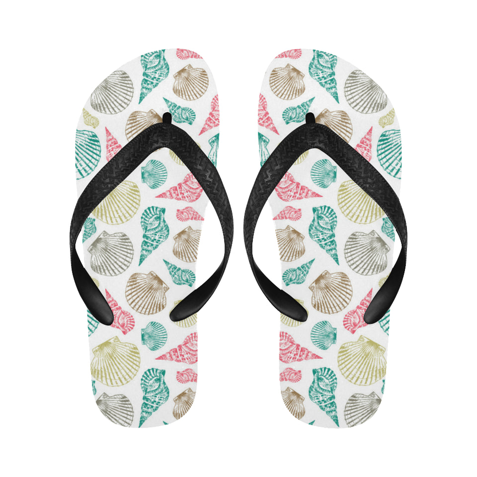 Colorful shell pattern Unisex Flip Flops