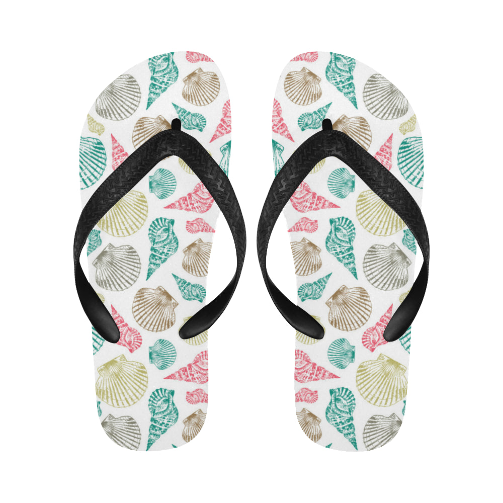 Colorful shell pattern Unisex Flip Flops