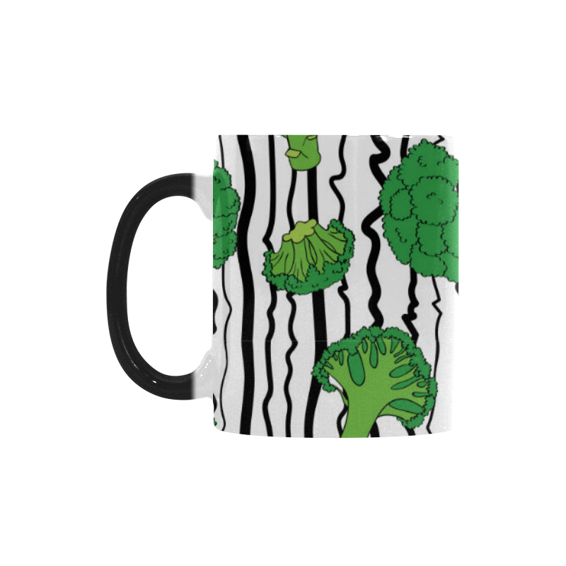 Cool Broccoli pattern Morphing Mug Heat Changing Mug
