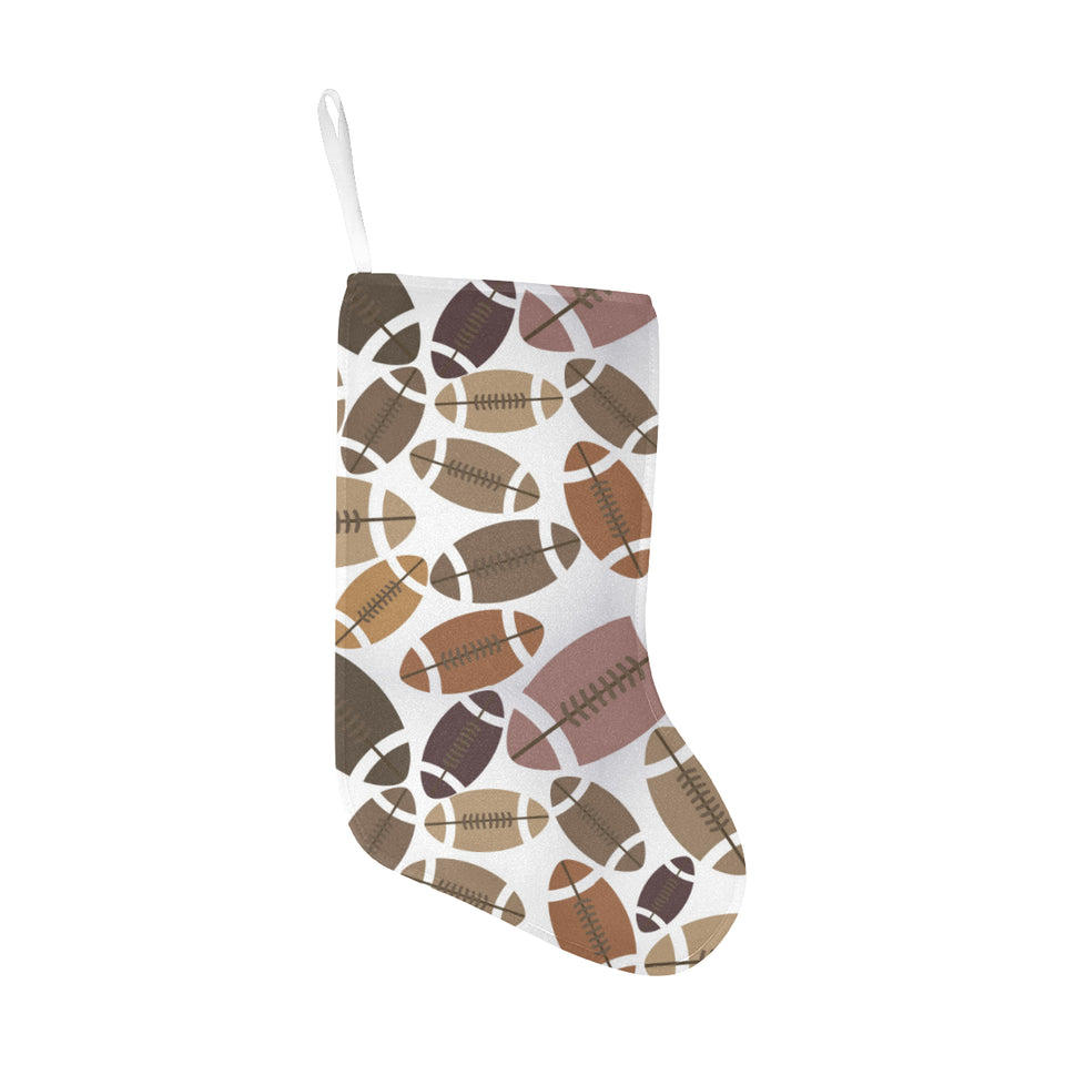 American football ball pattern Christmas Stocking