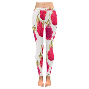 dragon fruits design pattern Women's Legging Fulfilled In US