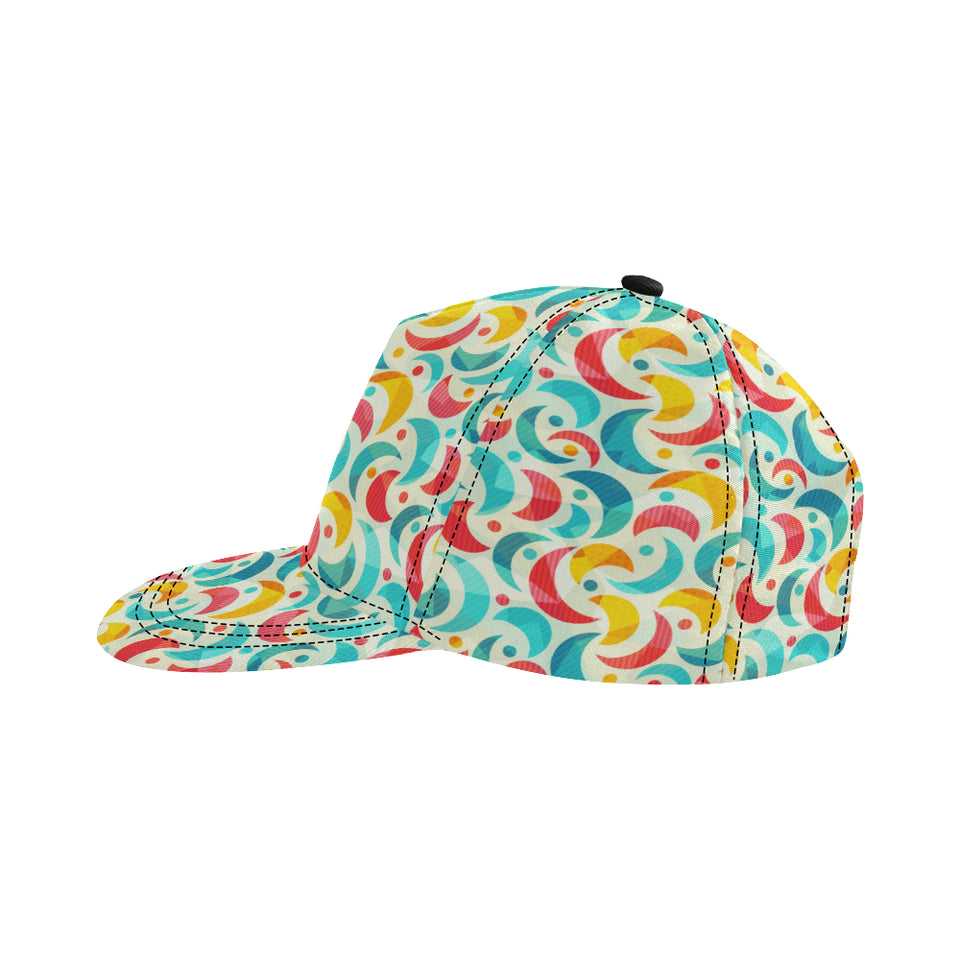 Colorful moon pattern All Over Print Snapback Cap