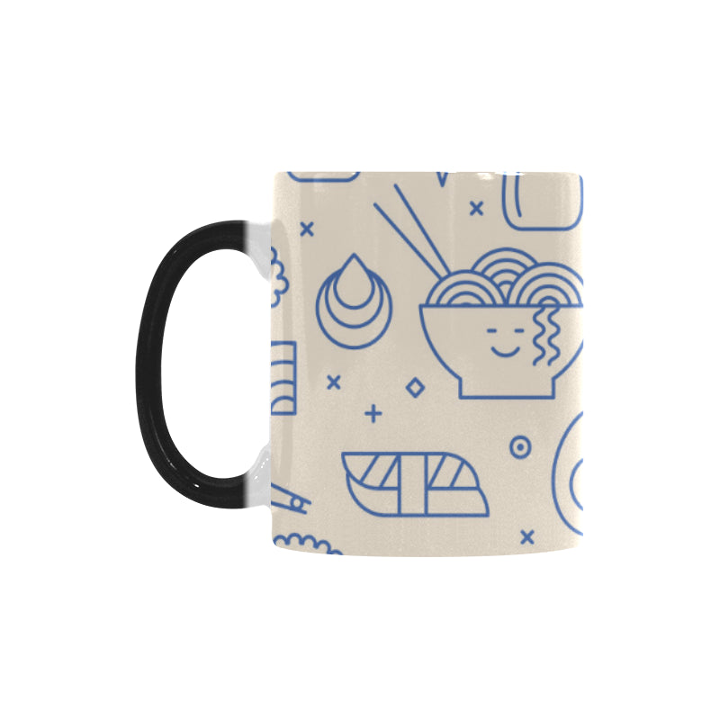 Cute sushi icon pattern Morphing Mug Heat Changing Mug