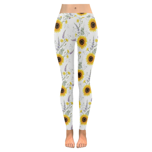 beautiful sunflowers pattern Women's Legging Fulfilled In US