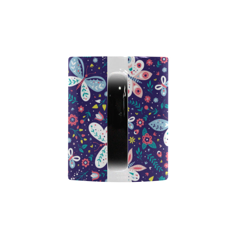 Colorful butterfly flower pattern.eps Morphing Mug Heat Changing Mug