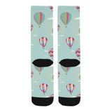 Hot Air Balloon design Pattern Crew Socks