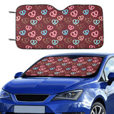 Pretzels Pattern Print Design 05 Car Sun Shade