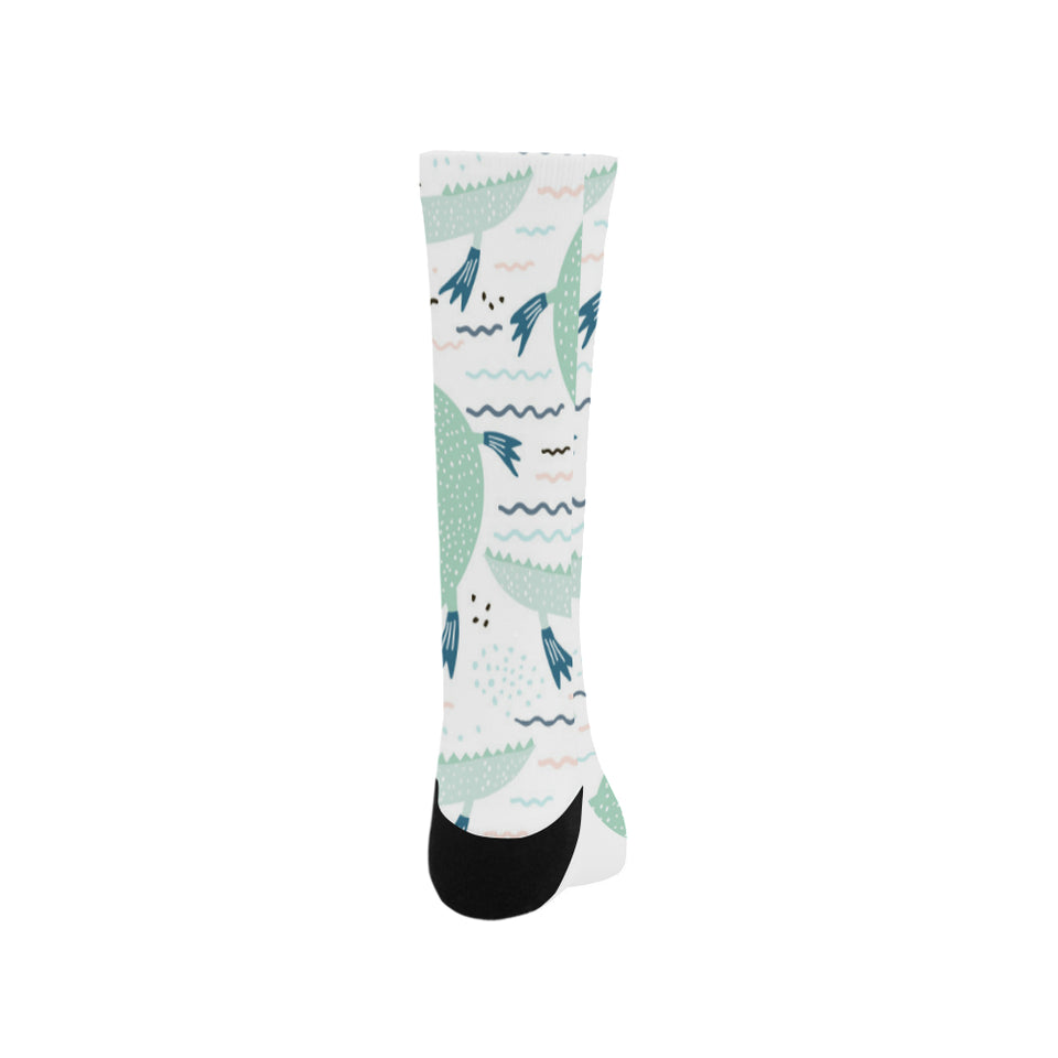 Crocodile diver pattern Crew Socks